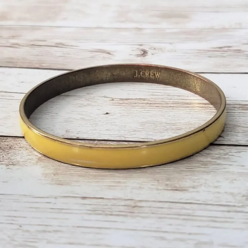 J. Crew Bracelet - Yellow Enamel & Gold Tone Bracelet